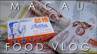 [Macau Food Vlog]  HKFV 終於出海去到澳門 新鴻發咖啡美食，禮記雪糕飲冰專家，黑沙肥佬馳名燒烤 一片推三間餐廳 #macau #food