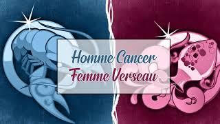 Homme Cancer  Femme Verseau  : Compatibilité Amoureuse