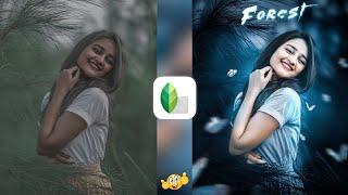 New Snapseed Dark Blue Effect Photo Editing Trick  | Snapseed Background Colour Change Trick 2022