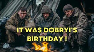 The scene "Russian occupiers on the Birthday of Sashko Dobryi". Praises to dear Max L. for it! 