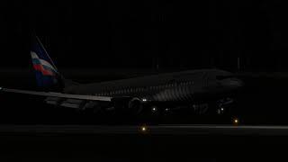 X-Plane 11 #1 Night landing at ULLI (Pulkovo/Пулково)