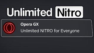 Opera GX made Unlimited Nitro Generator!