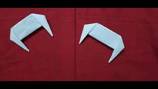 Wearable Vampire Fangs in [2 min] | Origami Vampire Teeth | Halloween Origami | Halloween DIY Crafts