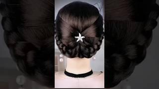 Cute hairstyle for wedding #shorts #shortsfeed #ytshorts #youtubeshorts #viralshort #trending