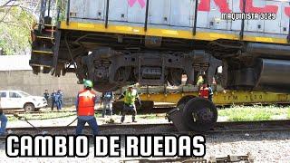 ¡RESCATE DE EMERGENCIA! De la desesperación a la resolución de cambiar las ruedas de una locomotora