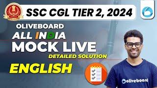 Oliveboard 7 - 8 Dec SSC CGL Tier 2 Live Mock Test With Solutions | SSC CGL English Mock Test