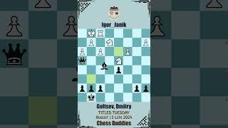 TITLED TUESDAY || Igor_Janik vs Goltsev, Dmitry || August 13 Late 2024, Chess.com 2024