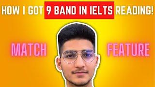 IELTS reading tips for Match Feature questions | 9 band secret | 2022 | Jitesh Kadyan |