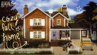 building a cozy fall family homethe sims 4 speed build with commentary