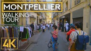 4K City Walking Tour in MONTPELLIER, France - Exploring the Touristic Atmosphere of European Cities