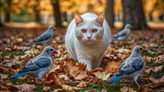 Cat TV for Cats to Watch ️ Eye-catching Birds and Red Squirrels  Nature Fun 4K HDR 60FPS