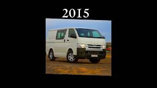 Evolution Of Toyota HiAce (1967-2023) #evolution #toyota #hiace #cars #shorts