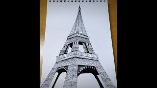 Eiffel tower | Mandala art | Zentangle art