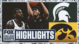 No. 8 Michigan State Spartans vs. Iowa Hawkeyes Highlights | FOX College Hoops