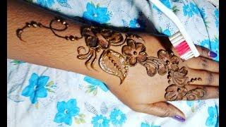 New Toothbrush Mehndi design | Easy mehndi design with toothbrush | latest mehndi design2017