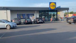 Supermarket Lidl w Częstochowie Polska  | Lidl Polska | Wideo 4k