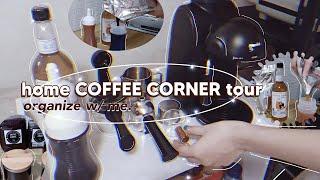 aesthetic diy COFFEE CORNER + my home café tour ️ 2022 ph