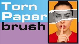 Torn Paper Effect in Adobe Photoshop | Ripped Paper Portrait | Photoshop Tutorial