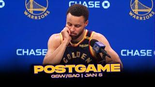 Warriors/Kings Postgame x Analysis: Steph, Looney, Coach Kerr Reactions | Jan 5, 2025