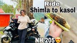 Ep:2 SHIMLA to KASOL  RIDE/  NH-205 route 250km@wandererqueenyash