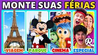  MONTE SUAS FÉRIAS DOS SONHOS   | #buuquiz #quiz #ferias ferias