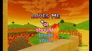 I love you/not.. (game is called petals)