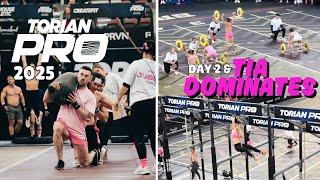 TORIAN PRO 2025 DAY 2 OF COMPETITION & TIA CLAIR TOOMEY DOMINATES