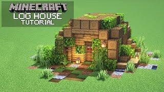 Minecraft: How To Build a Log House (Tutorial)