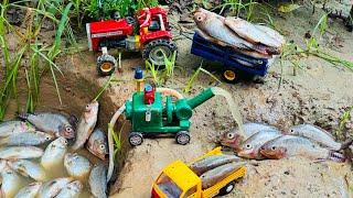 Catch fish using mini water pump | fishing exciting | diy tractor ‪@sunfarming7533‬