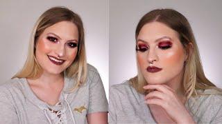 Burgundy/Brown Smokey Eye Makeup Tutorial