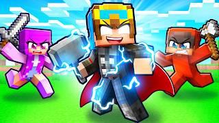 HUNTERS vs MARVEL SPEEDRUNNER in Minecraft!