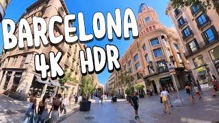 NEW! Spain Barcelona walking tour 2024, 4k Walking tour - travel vlog 