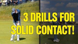 3 Golf Swing Drills For Irons (SOLID CONTACT!)