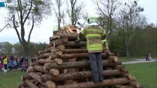 Freiwillige Feuerwehr gestaltete Osterfeuer in Stahnsdorf