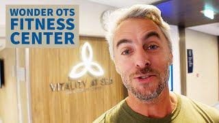 Wonder of the Seas Fitness Center & Gym Tour with Vitality Café! | Royal Caribbean Wonder of the Sea