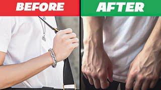 get veiny hands permanently in less than 2 min /Without equipment/