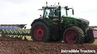 2021 Fendt 936 Vario Profi Plus 9.0 Litre 6-Cyl Diesel Tractor (355 HP) with Amazone Plough