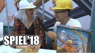 SPIEL'18: Men at Work (Pretzel Games) mit Rita Modl - Top Spiel der Messe?