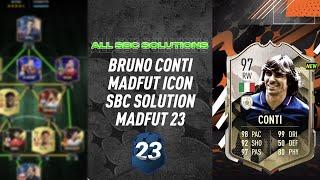 BRUNO CONTI || ALL 16 SBCS || MADFUT ICON (Easiest Way Possible) || MadFUT 23