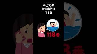 緊急電話番号の雑学 #ショート