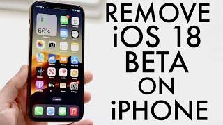 How To Remove iOS 18 Beta From Your iPhone!