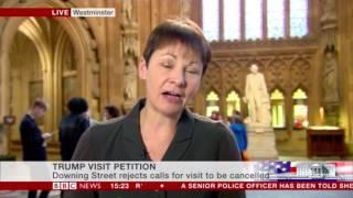 Caroline Lucas: Trump is a racist bigot