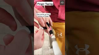 Kinesiology Taping technique for finger sprain. Ligament support  #pain #hand #finger