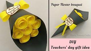 DIY Teacher's Day Gift Idea / Happy Teacher's Day Craft / Paper Flower Bouquet for Teacher Handmade