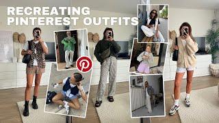 RECREATING PINTEREST OUTFITS | 7 outfits for spring 2024 recreating looks I’ve seen on pinterest