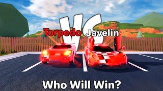 "The Koenigsegg Race!" Torpedo Vs Javelin, Who Will Win? (Roblox Jailbreak)