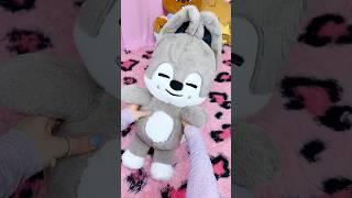my SKZOO Wolf Chan Teddybear ver plushie!  Bang Chan bias wrecked me at the #StrayKids concert! 
