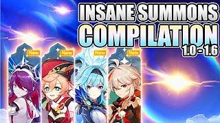 ONE HOUR OF GENSHIN WISHES COMPILATION | Xlice Summons 1.0 - 1.6