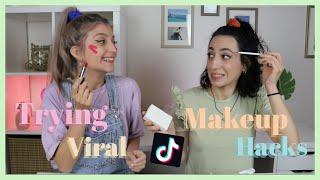 Δοκιμάζουμε VIRAL TikTok Makeup Hacks ft. Dodo | katerinaop22