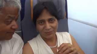 Aruna & HAri Sharma flying Lufthansa LH 418 to Washington IAD from Frankfurt Jun 12, 2014